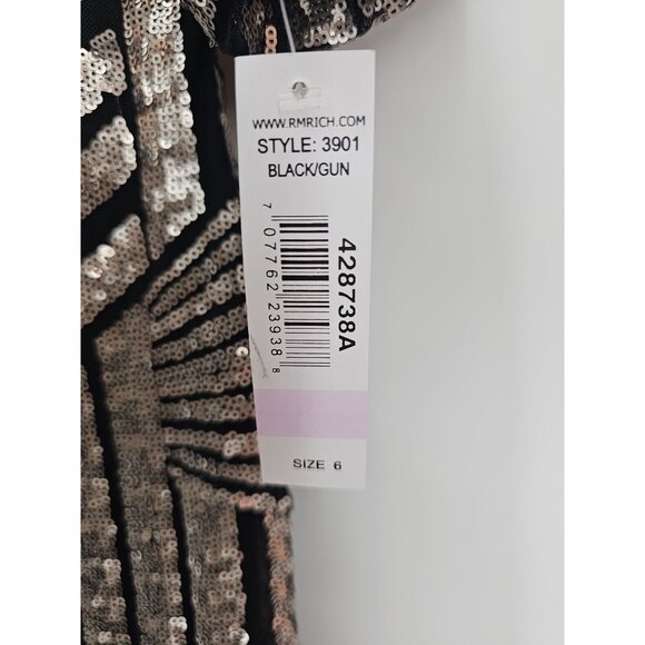 R&M Richards Sequined Sheath Dress size 6 - Picture 5 of 11